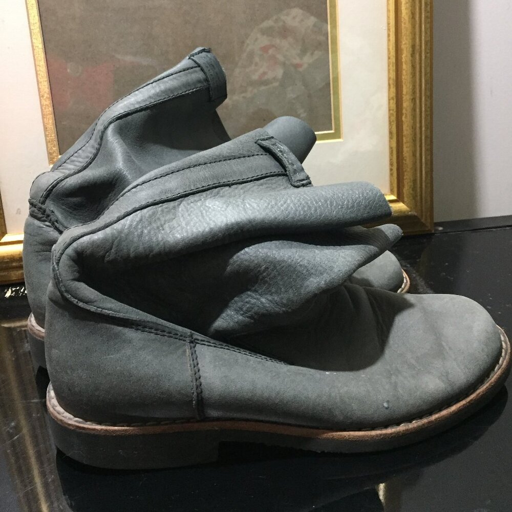 ROOTS BOOTS LEATHER SLOUCH / FOLD OVER  BOOTS SIZE 9